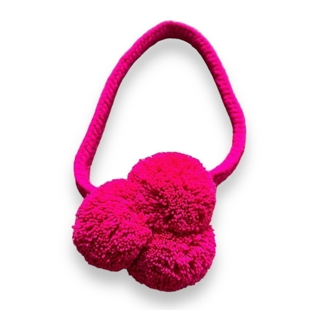 Hat Guajiro braid Pom pom hat decor handmade